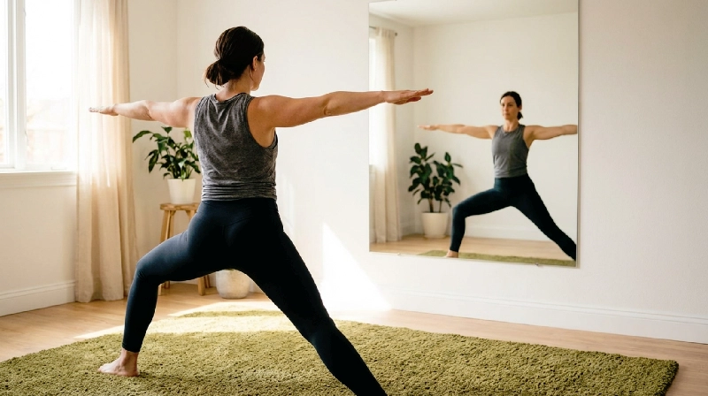 Infographic 5 tư thế yoga phổ biến thường bị thực hiện sai — Chó úp mặt, Chiến binh, Cây cầu, Gập người, Tam giác